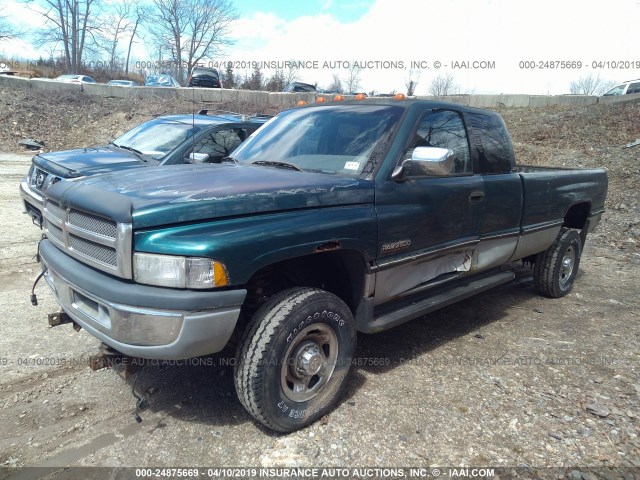 3B7KF23D9VM564218 - 1997 DODGE RAM 2500 GREEN photo 2