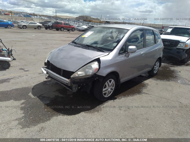 JHMGD37498S060662 - 2008 HONDA FIT SILVER photo 2