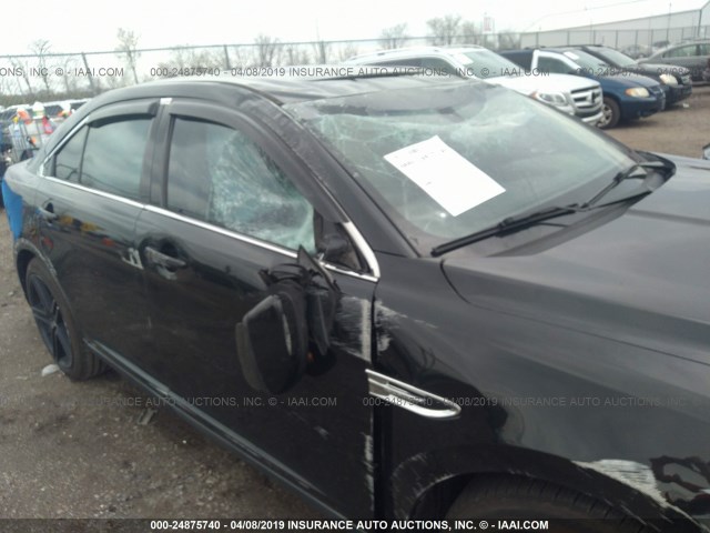 1FAHP2EW2BG176944 - 2011 FORD TAURUS SEL BLACK photo 6