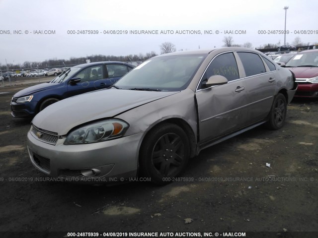 2G1WC581569164265 - 2006 CHEVROLET IMPALA LT GOLD photo 2