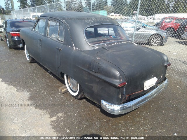 B0RH118139 - 1950 FORD TUDOR BLACK photo 3