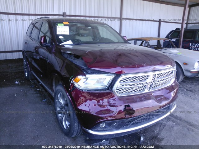 1C4RDJAGXHC806886 - 2017 DODGE DURANGO SXT BURGUNDY photo 1