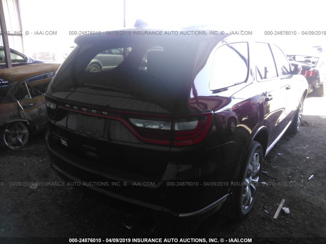 1C4RDJAGXHC806886 - 2017 DODGE DURANGO SXT BURGUNDY photo 4