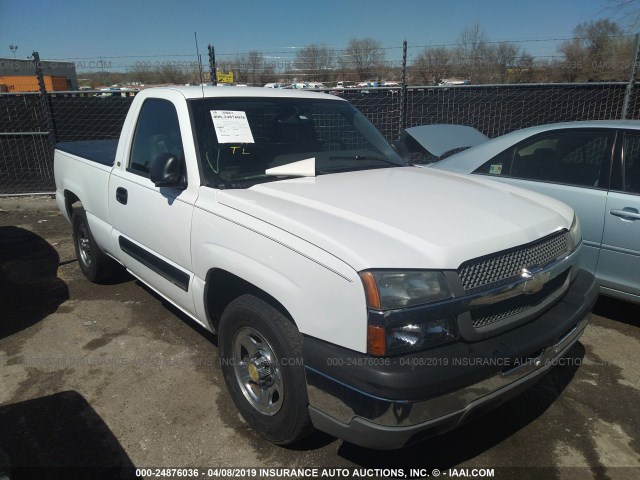 1GCEC14X24Z175359 - 2004 CHEVROLET SILVERADO C1500 WHITE photo 1