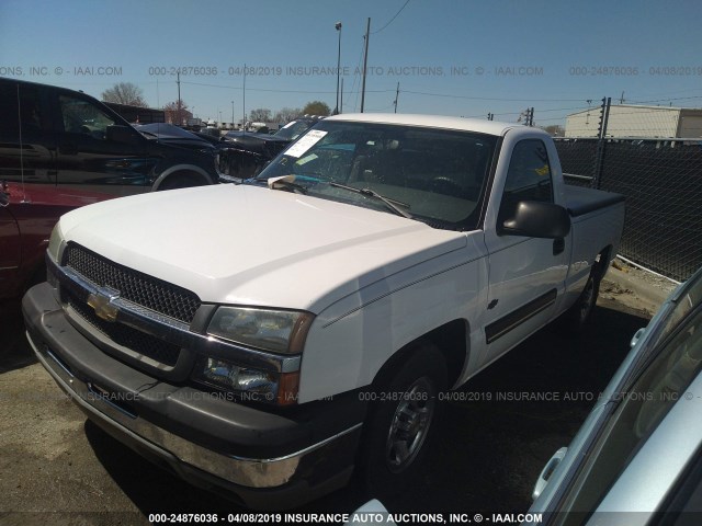 1GCEC14X24Z175359 - 2004 CHEVROLET SILVERADO C1500 WHITE photo 2