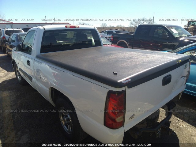 1GCEC14X24Z175359 - 2004 CHEVROLET SILVERADO C1500 WHITE photo 3