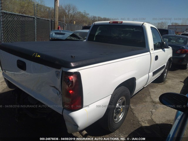 1GCEC14X24Z175359 - 2004 CHEVROLET SILVERADO C1500 WHITE photo 4