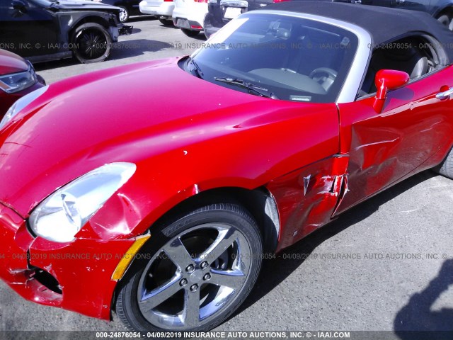 1G2MB35B06Y115901 - 2006 PONTIAC SOLSTICE RED photo 6