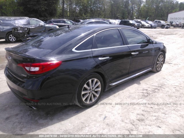 5NPE34AF6HH593563 - 2017 HYUNDAI SONATA SPORT/LIMITED BLACK photo 4