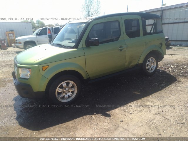 5J6YH28766L024099 - 2006 HONDA ELEMENT EX GREEN photo 2