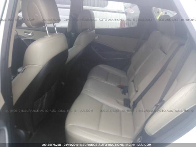 5XYZUDLA9DG017192 - 2013 HYUNDAI SANTA FE SPORT  WHITE photo 8