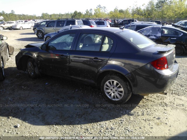 1G1AT58H197205276 - 2009 CHEVROLET COBALT LT BLUE photo 3