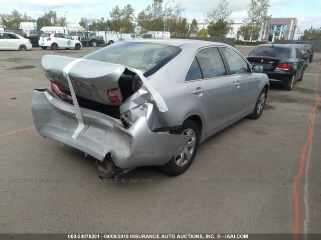 4T1BE46K37U637649 - 2007 TOYOTA CAMRY NEW GENERATION CE/LE/XLE/SE SILVER photo 4
