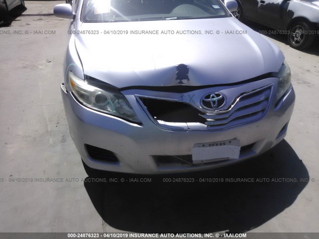 4T1BF3EK1BU191695 - 2011 TOYOTA CAMRY SE/LE/XLE SILVER photo 6