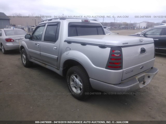 1FMZU77E03UA50735 - 2003 FORD EXPLORER SPORT TR  SILVER photo 3