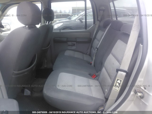 1FMZU77E03UA50735 - 2003 FORD EXPLORER SPORT TR  SILVER photo 8