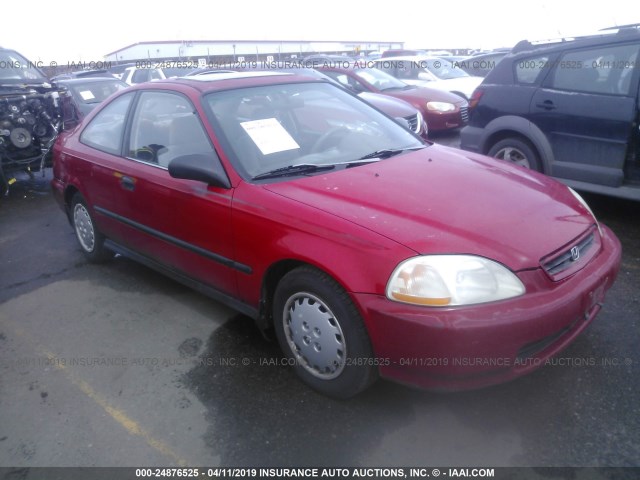 1HGEJ6123VL067995 - 1997 HONDA CIVIC DX RED photo 1