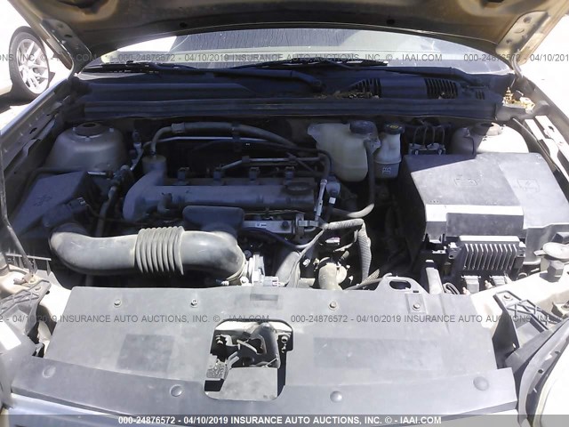 1G1ZS58F07F307580 - 2007 CHEVROLET MALIBU LS TAN photo 10