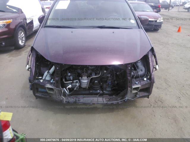 5FNRL387X8B045185 - 2008 HONDA ODYSSEY EXL PURPLE photo 6