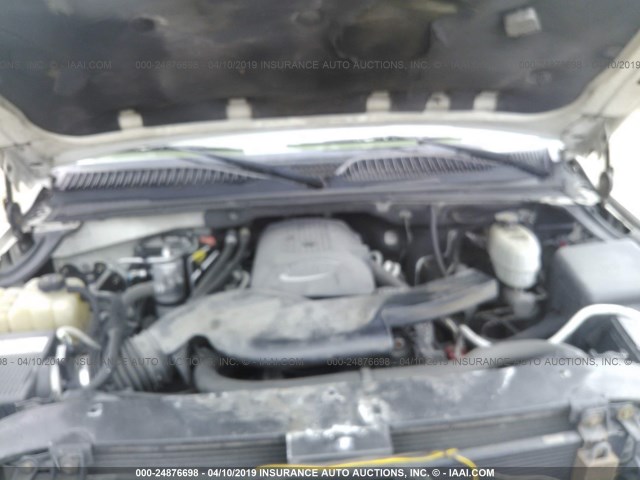 1GNEC13T85R125217 - 2005 CHEVROLET TAHOE C1500 WHITE photo 10