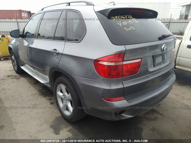 5UXFE43569L038787 - 2009 BMW X5 XDRIVE30I GRAY photo 3