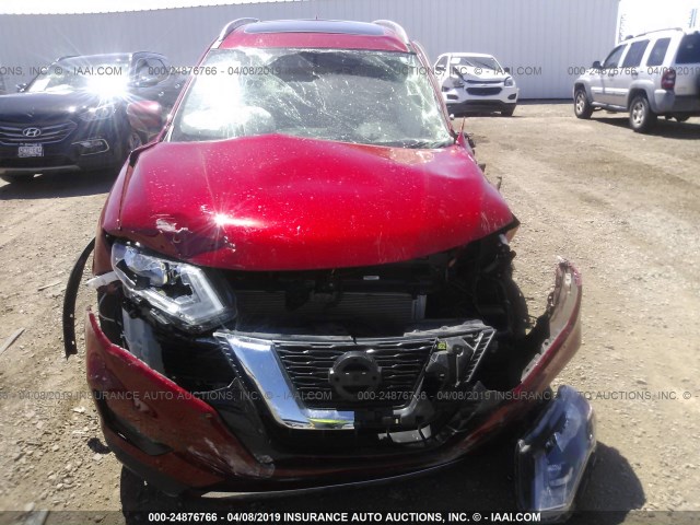 5N1AT2MT0HC793446 - 2017 NISSAN ROGUE S/SL RED photo 6