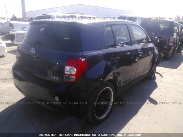 JTKKU10458J003688 - 2008 TOYOTA SCION XD Dark Blue photo 4