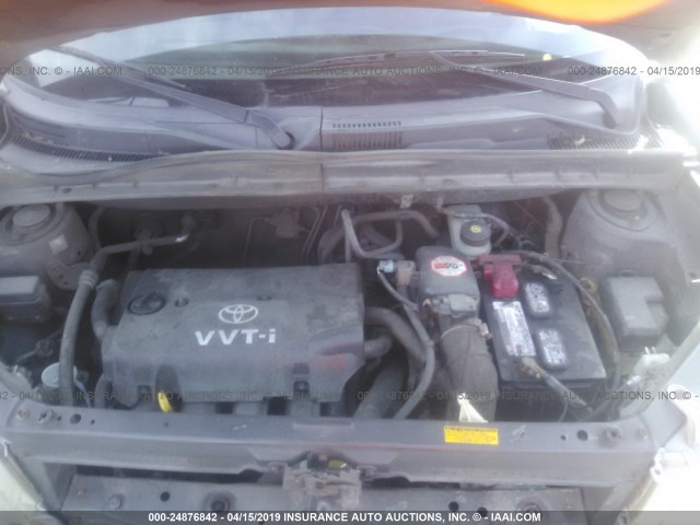 JTLKT334440137937 - 2004 TOYOTA SCION XB 灰色 照片 10