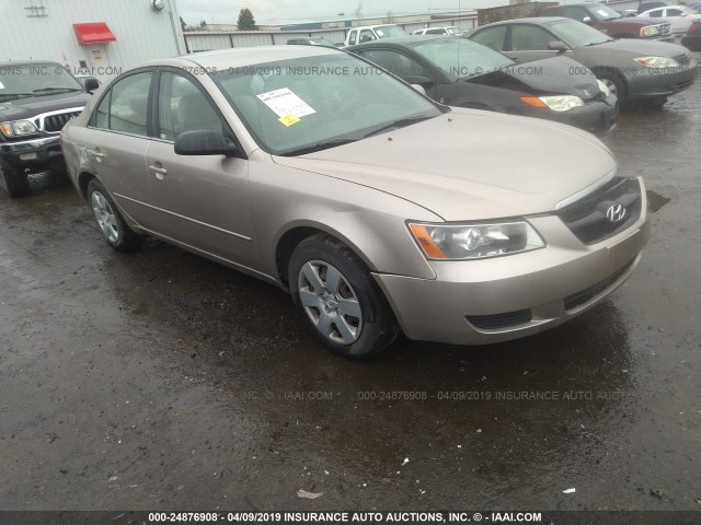 5NPET46C67H230306 - 2007 HYUNDAI SONATA GLS GRAY photo 1