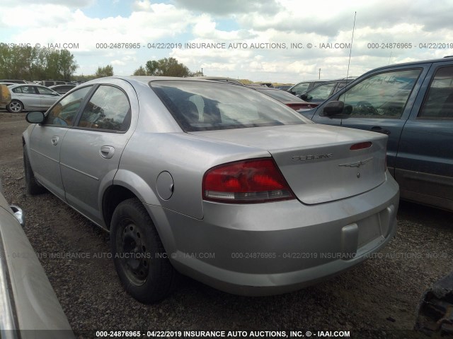 1C3EL46X34N394518 - 2004 CHRYSLER SEBRING LX SILVER photo 3