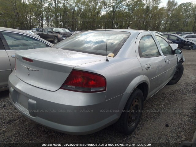 1C3EL46X34N394518 - 2004 CHRYSLER SEBRING LX SILVER photo 4