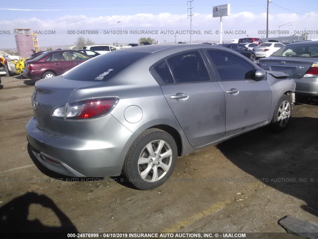 JM1BL1SG5A1206636 - 2010 MAZDA 3 I SILVER photo 4