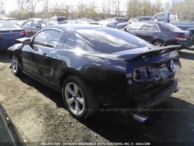 1ZVBP8CFXD5201901 - 2013 FORD MUSTANG GT BLACK photo 3