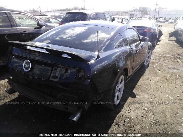 1ZVBP8CFXD5201901 - 2013 FORD MUSTANG GT BLACK photo 4