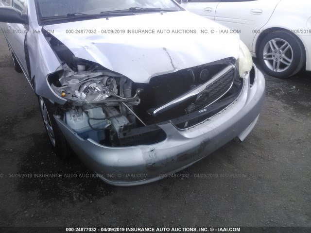 1NXBR32E67Z842624 - 2007 TOYOTA COROLLA CE/LE/S SILVER photo 6