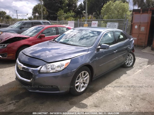 1G11C5SL3EF198845 - 2014 CHEVROLET MALIBU 1LT 蓝色 照片 2