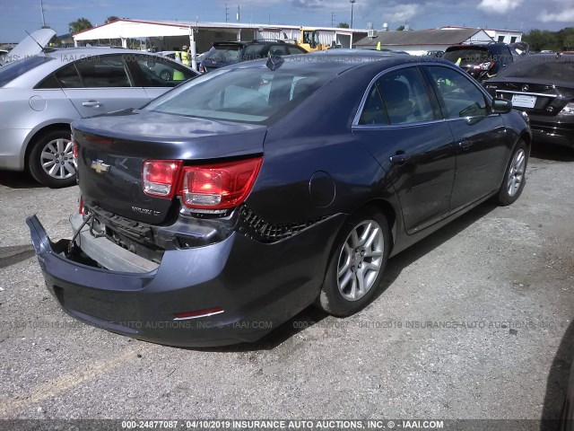 1G11C5SL3EF198845 - 2014 CHEVROLET MALIBU 1LT 蓝色 照片 4