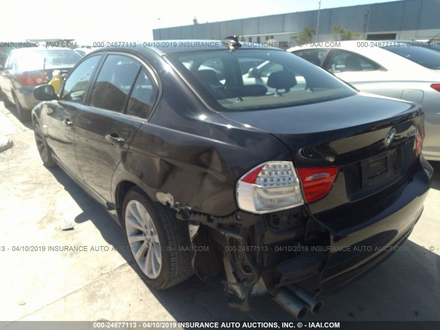 WBAPH5C55BA444013 - 2011 BMW 328 I SULEV BLACK photo 3