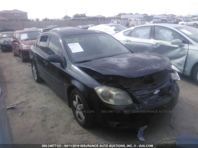 1G1AL58F887156798 - 2008 CHEVROLET COBALT LT BLACK photo 1