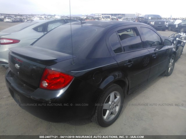 1G1AL58F887156798 - 2008 CHEVROLET COBALT LT BLACK photo 4