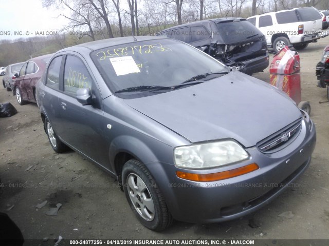 KL1TD56646B602947 - 2006 CHEVROLET AVEO LS GRAY photo 1