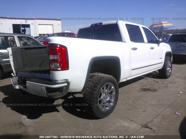 3GTU2WEJ1EG348327 - 2014 GMC SIERRA K1500 DENALI WHITE photo 4