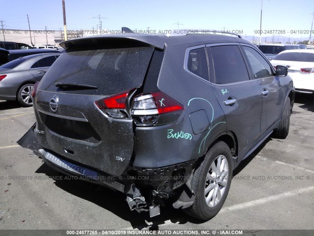 JN8AT2MT4HW396927 - 2017 NISSAN ROGUE S/SL/SV GRAY photo 4