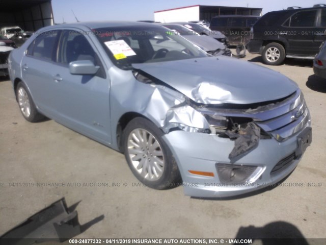 3FADP0L31BR145415 - 2011 FORD FUSION HYBRID BLUE photo 1