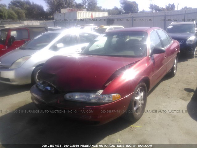 1G3WH52K2WF349732 - 1998 OLDSMOBILE INTRIGUE RED photo 2