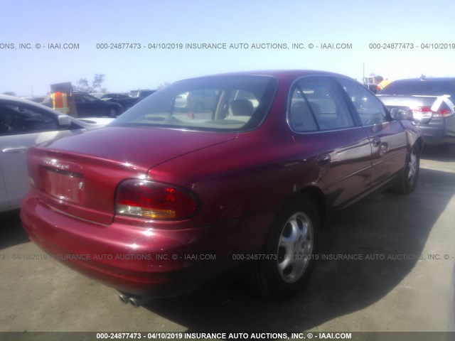 1G3WH52K2WF349732 - 1998 OLDSMOBILE INTRIGUE RED photo 4