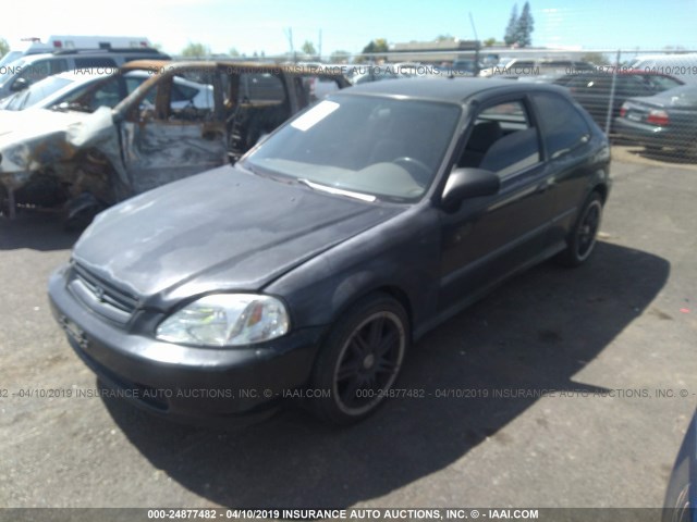 2HGEJ6341TH118063 - 1996 HONDA CIVIC DX BLACK photo 2