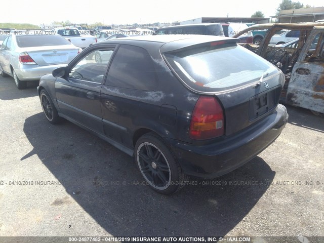 2HGEJ6341TH118063 - 1996 HONDA CIVIC DX BLACK photo 3