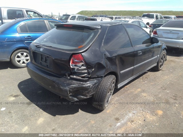 2HGEJ6341TH118063 - 1996 HONDA CIVIC DX BLACK photo 4