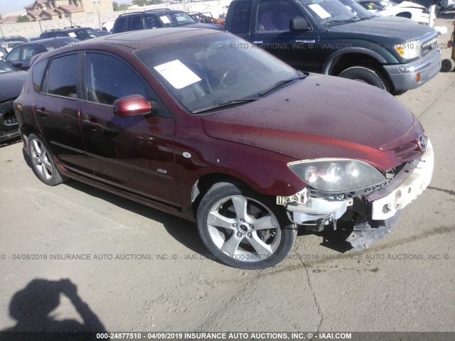 JM1BK143261496046 - 2006 MAZDA 3 HATCHBACK MAROON photo 1